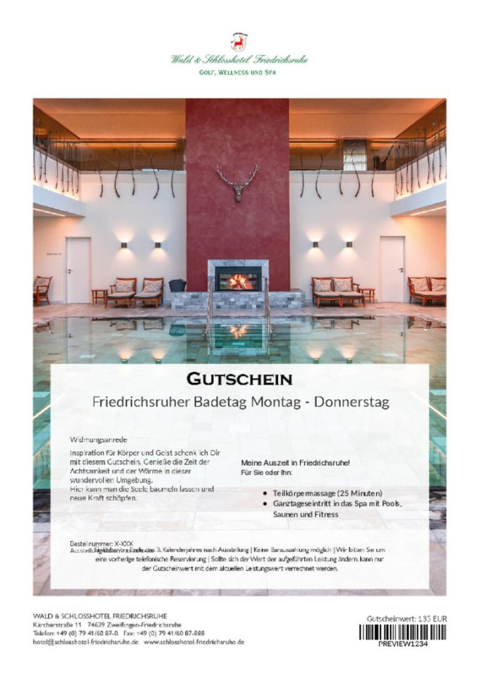 Friedrichsruher Badetag: Montag bis Donnerstag